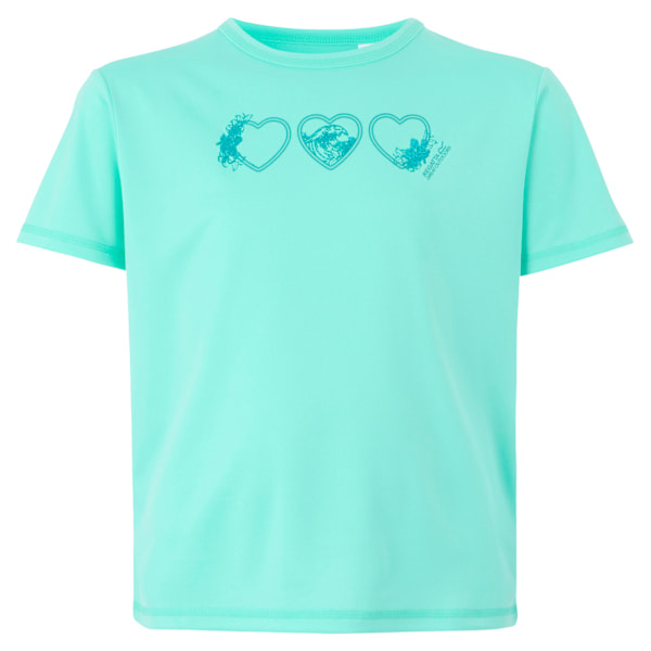 Regatta Barn/Barn Alvarado IX Hearts T-shirt 5-6 År Aru Aruba Blue 5-6 Years