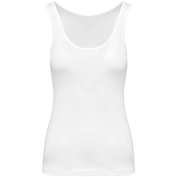 Kariban Dam/Dam T-shirt Linne Enfärgat Miljövänligt XXL Vit White XXL