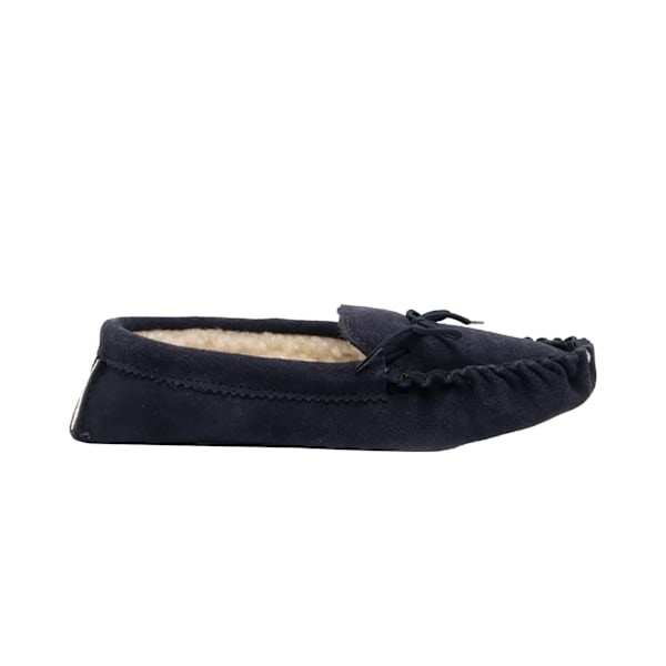 Mokkers herr Jake äkta mockasinslippers 8 UK marinblå Navy Blue 8 UK