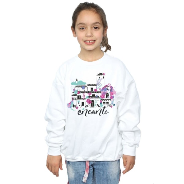 Disney Girls Encanto Casita Sweatshirt 12-13 år Vit White 12-13 Years