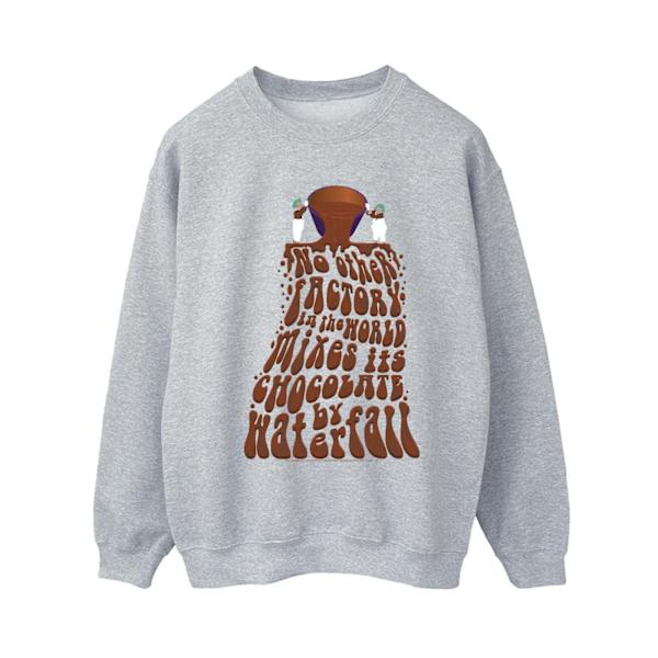 Willy Wonka Dam/Damer Choklad Vattenfall Sweatshirt 3XL Sp Sports Grey 3XL