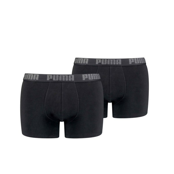 Puma Basic boxer för män (2-pack) XL Svart Black XL