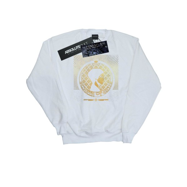 Supernatural Womens/Ladies Abbadon Crest Sweatshirt XXL Vit White XXL