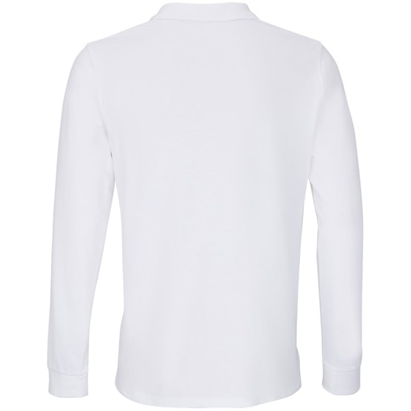 SOLS Unisex Adult Planet Piqué Long-Sleeved Polo Shirt 4XL Vit White 4XL