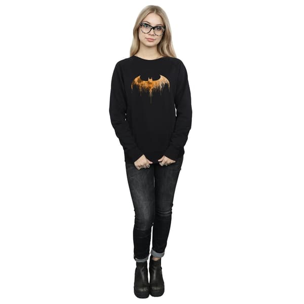 DC Comics Dam/Kvinnor Batman Arkham Knight Halloween Måne Logotyp Black XL
