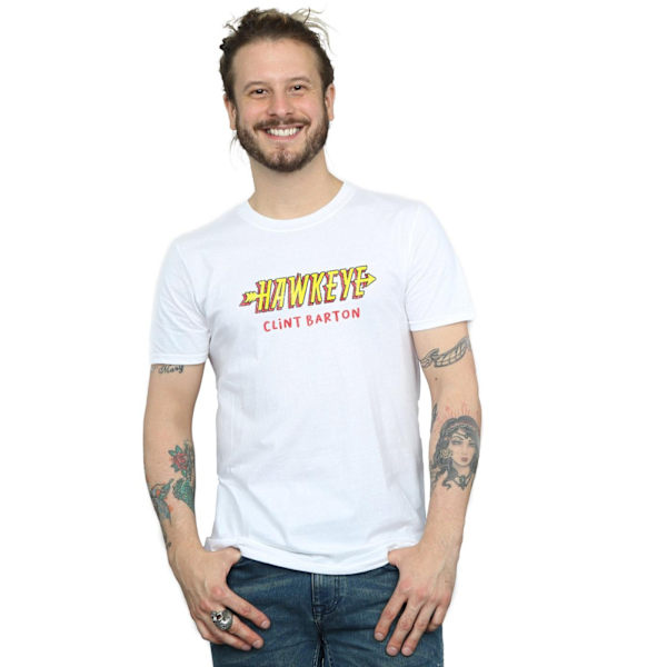 Marvel Herr Hawkeye AKA Clint Barton T-shirt 4XL Vit White 4XL
