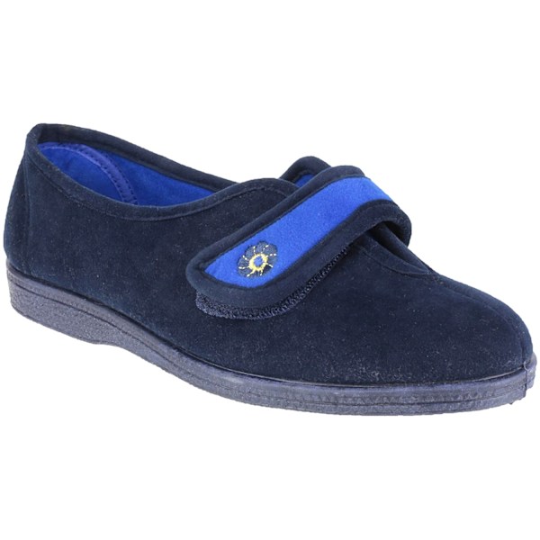 Mirak Andrea Touch Fastening Toffel / Damtofflor / Dam Navy 4 UK