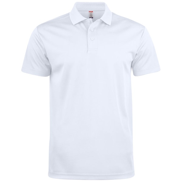 Clique Unisex Basic Active Polotröja S Vit White S