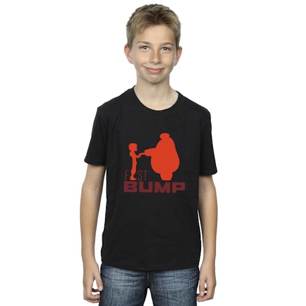 Disney Boys Big Hero 6 Baymax Fist Bump Cutout T-Shirt 12-13 år Black 12-13 Years