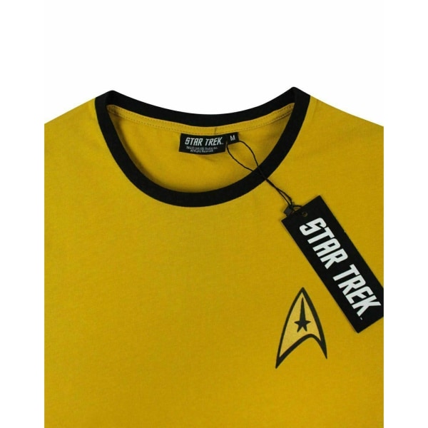 Star Trek Official Man Command Uniform T-shirt M Gul Yellow M
