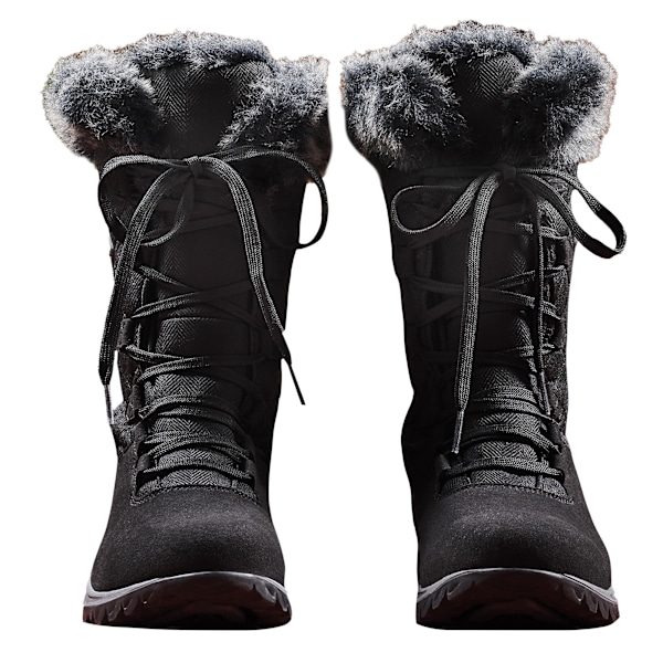 Regatta Great Outdoors Dam/Dam Newley Faux Fur Trim Thermo Boots Black/Briar Grey 3 UK