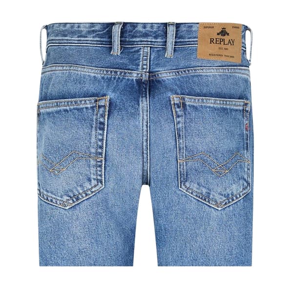 Replay Herr 5 Fickor Regular Jeans 30S Ljusblå Light Blue 30S