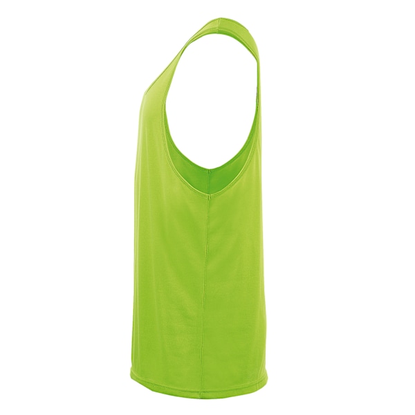 SOLS Unisex Jamaica Sleeveless Tank / Vest Top L Neon Green Neon Green L