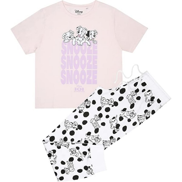 101 Dalmatiner Dam/Dam Snooze Long Pyjamas Set S Cream/Whi Cream/White/Black S