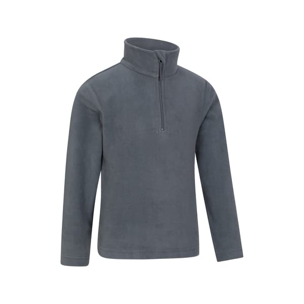 Mountain Warehouse Barn/Barn Camber II Halv Dragkedja Fleecejacka Grey 2-3 Years