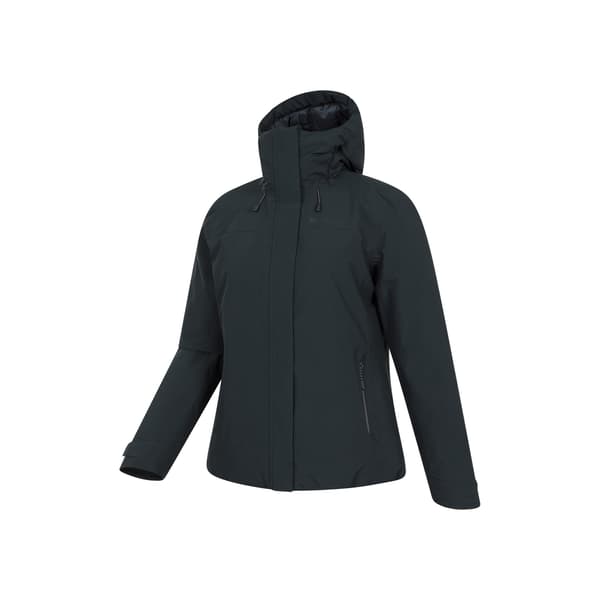 Mountain Warehouse Dam/Dam Mallory Kort Vattentät Vadderad Black 10 UK