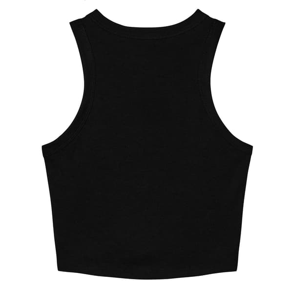 Bella + Canvas Dam/Kvinnor Micro-Rib Racer Linne M Enfärgad B Solid Black M