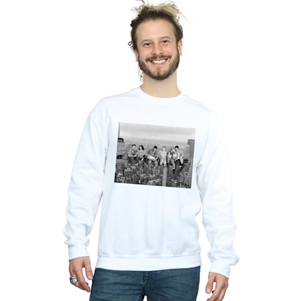 Friends Mens Construction Photo Sweatshirt 3XL Vit White 3XL