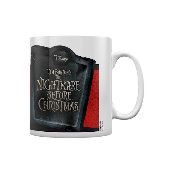 Nightmare Before Christmas Banner Jack Skellington Mugg En Storlek White/Black/Red One Size