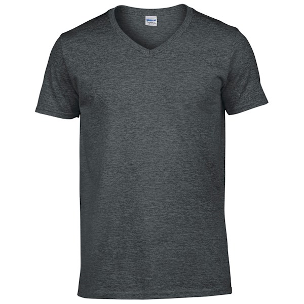 Gildan Soft Style V-halsad kortärmad T-shirt M Mörk Heather Dark Heather M
