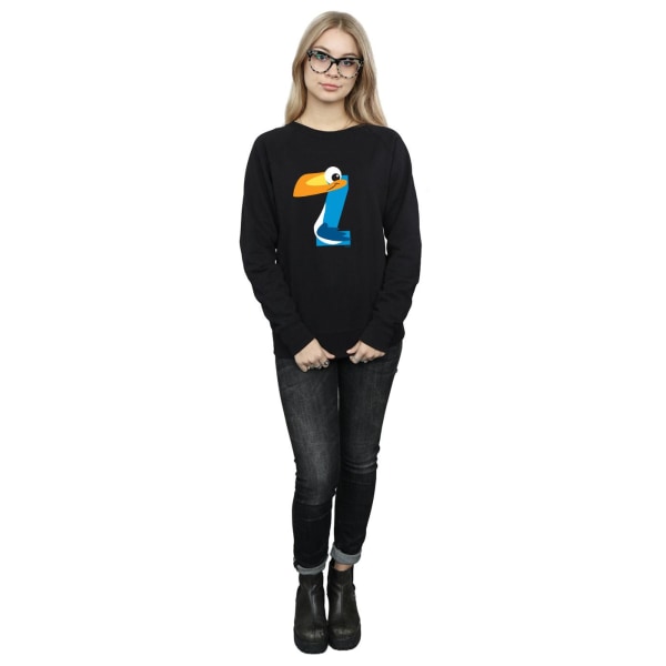 Disney Womens/Ladies Alphabet Z Is For Zazu Sweatshirt L Svart Black L