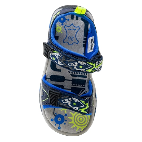 Bejo Barn/Kids Elsi Lädersandaler 7.5 UK Barn Navy/Lake Navy/Lake Blue/Lime 7.5 UK Child