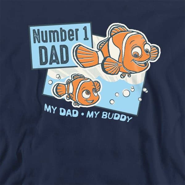 Hitta Nemo Herr Number 1 Dad Nemo & Marlin Sweatshirt M Marinblå Navy M