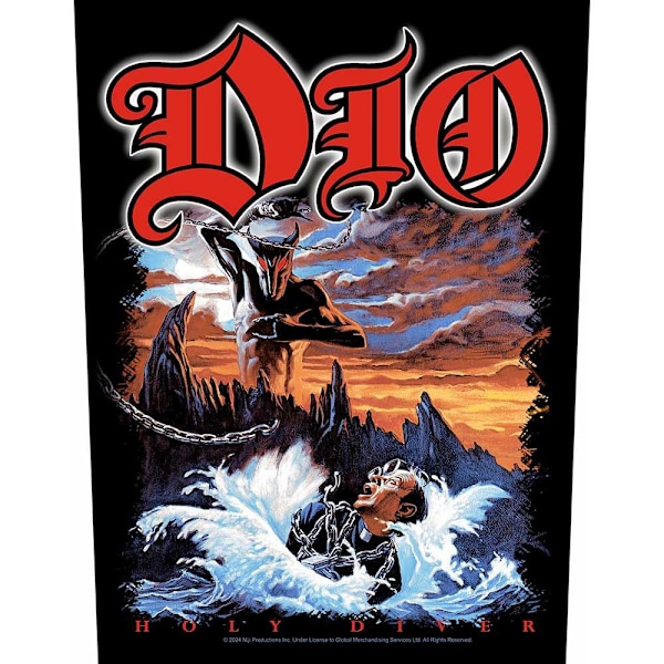 Dio Holy Diver Patch One Size Flerfärgad Multicoloured One Size