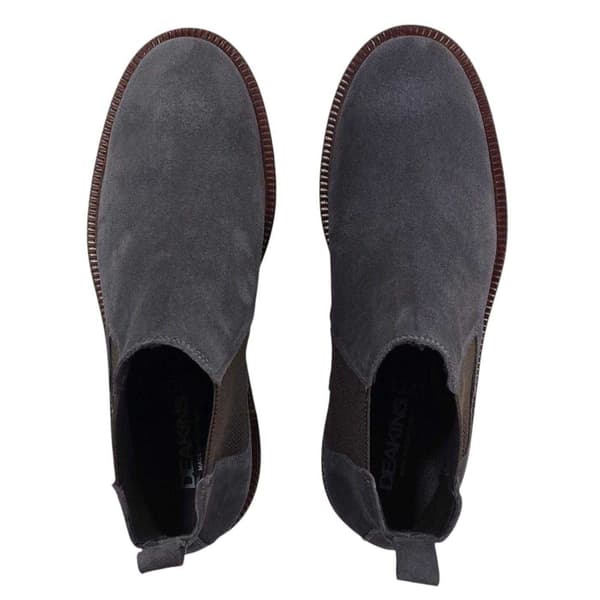 Nicholas Deakins Herr Republic Suede Flat Chelsea Boots 8 UK Grå Grey 8 UK