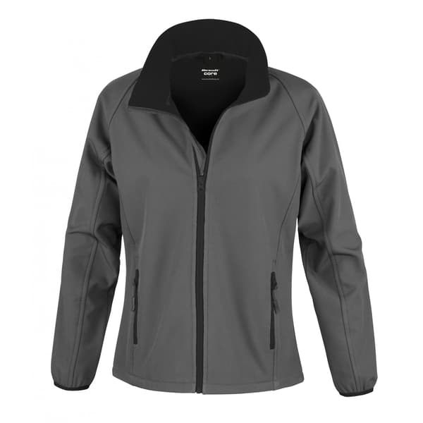 Result Dam/Dam Core Tryckbar Softshelljacka L Svart / Black / Orange L