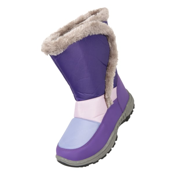 Mountain Warehouse Barn/Barn Caribou Adaptive Snow Boots 4 Purple 4 UK