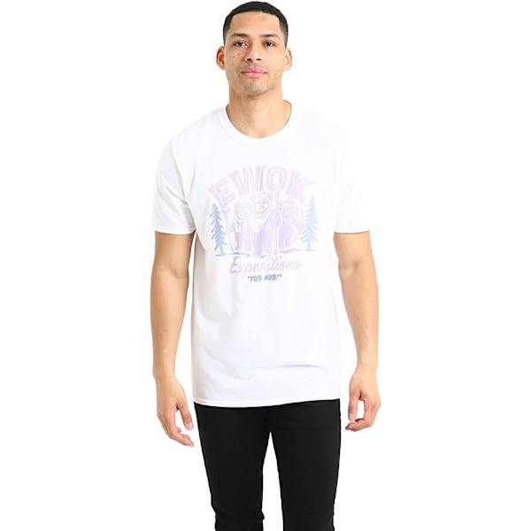 Star Wars Expedition Ewok T-shirt för Herrar, Storlek M, Vit White M