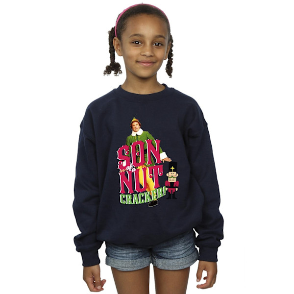 Elf Girls Son Of A Nutcracker Sweatshirt 7-8 år Marinblå Navy Blue 7-8 Years