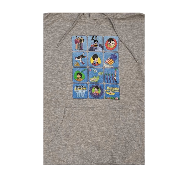 The Beatles Unisex Adult Sub Montage Pullover Hoodie XXL Grå Grey XXL