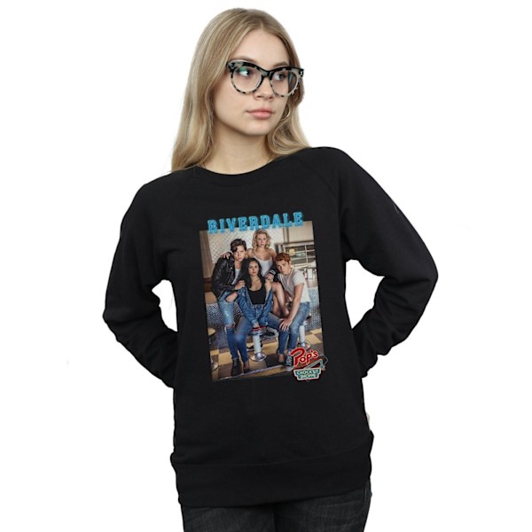 Riverdale Dam/Damer Pops Group Foto Sweatshirt XXL Svart Black XXL