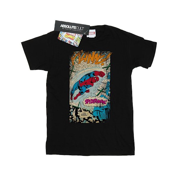 Marvel Herr Spider-Man Ftanng T-shirt XXL Svart Black XXL