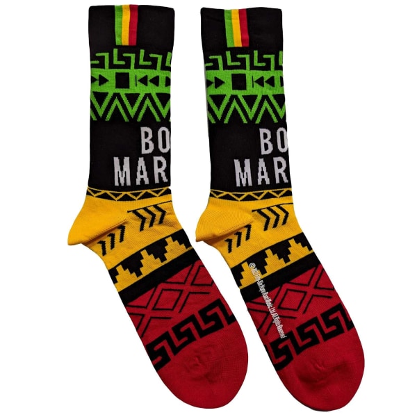 Bob Marley Unisex Adult Press Play Socks 7 UK-11 UK Multicolour Multicoloured 7 UK-11 UK