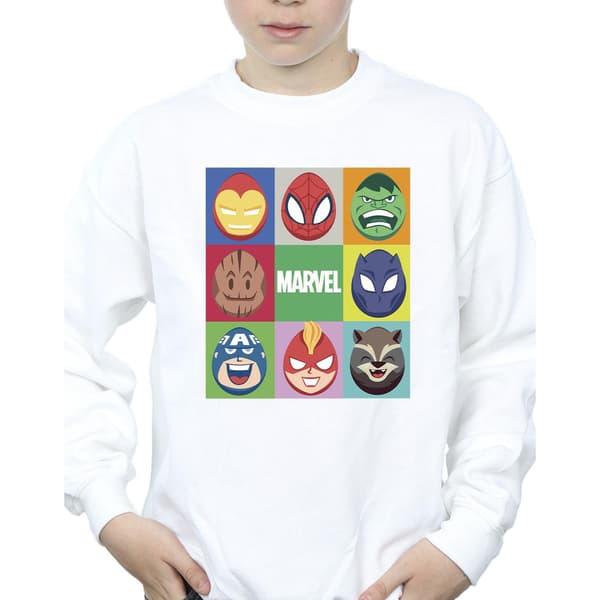 Marvel Pojkar Påskägg Tröja 9-11 År Vit White 9-11 Years