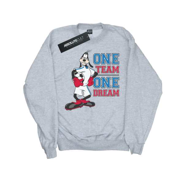 Disney Girls Goofy One Team One Dream Sweatshirt 9-11 år Spo Sports Grey 9-11 Years