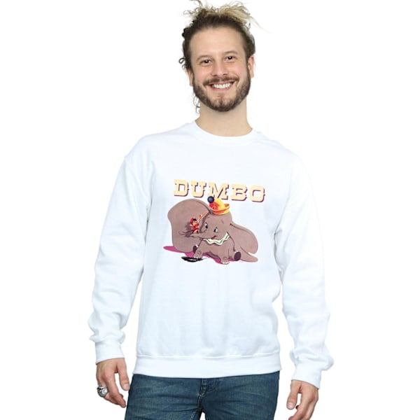 Disney Mens Dumbo Timothy´s Trombone Sweatshirt S Vit White S