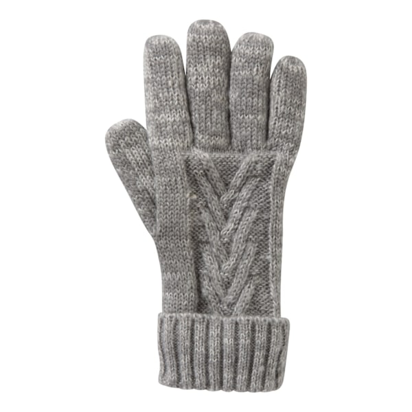 Mountain Warehouse Damvinterhandskar i Kabelstickning med Thinsulate för Kvinnor Grey One Size