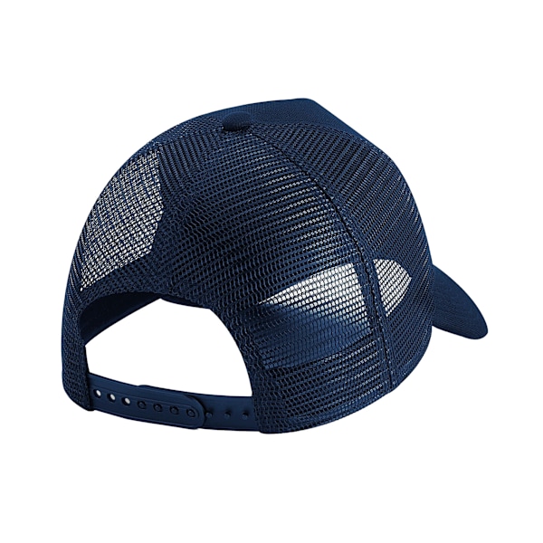 Beechfield Unisex Vuxen Microknit Snapback Trucker Cap En Storlek French Navy One Size