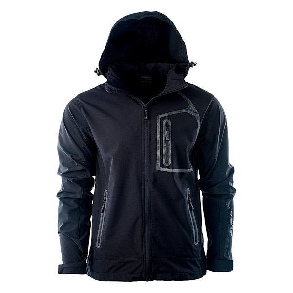 Hi-Tec Herr Nils Soft Shell Jacka M Svart/Svart Black/Black M