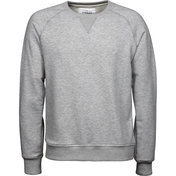 Tee Jays Urban Raglan Sweatshirt för män S Heather Grey Heather Grey S