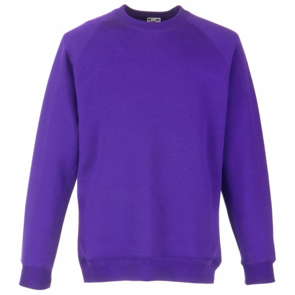 Fruit Of The Loom Unisex med raglanärm unisex 12- Purple 12-13