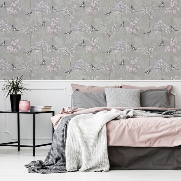 Arthouse Japansk trädgård tapet One Size Grey Grey One Size