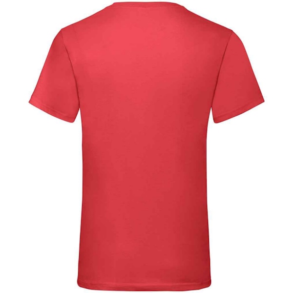 Fruit of the Loom Mens Value V-hals T-shirt S Röd Red S