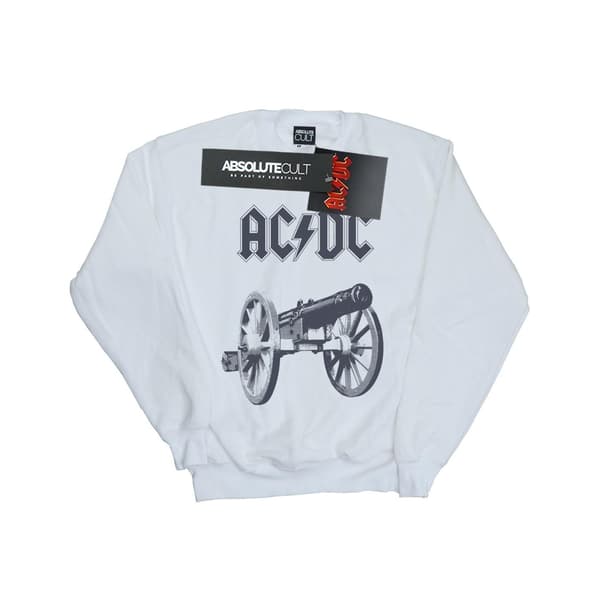 AC/DC Herr För Dem Som Ska Rocka Sweatshirt M Vit White M