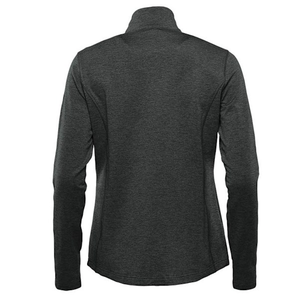 Stormtech Dam/Kvinnor Treeline Performance Quarter Zip Pullov Black Heather XL