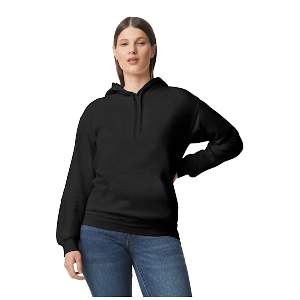 Gildan Unisex Adult Softstyle Fleece Midweight Hoodie XL Svart Black XL